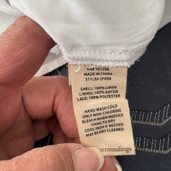 Soft Surroundings White Lace Long Sleeve Maxi Dress - Picture 12 of 14